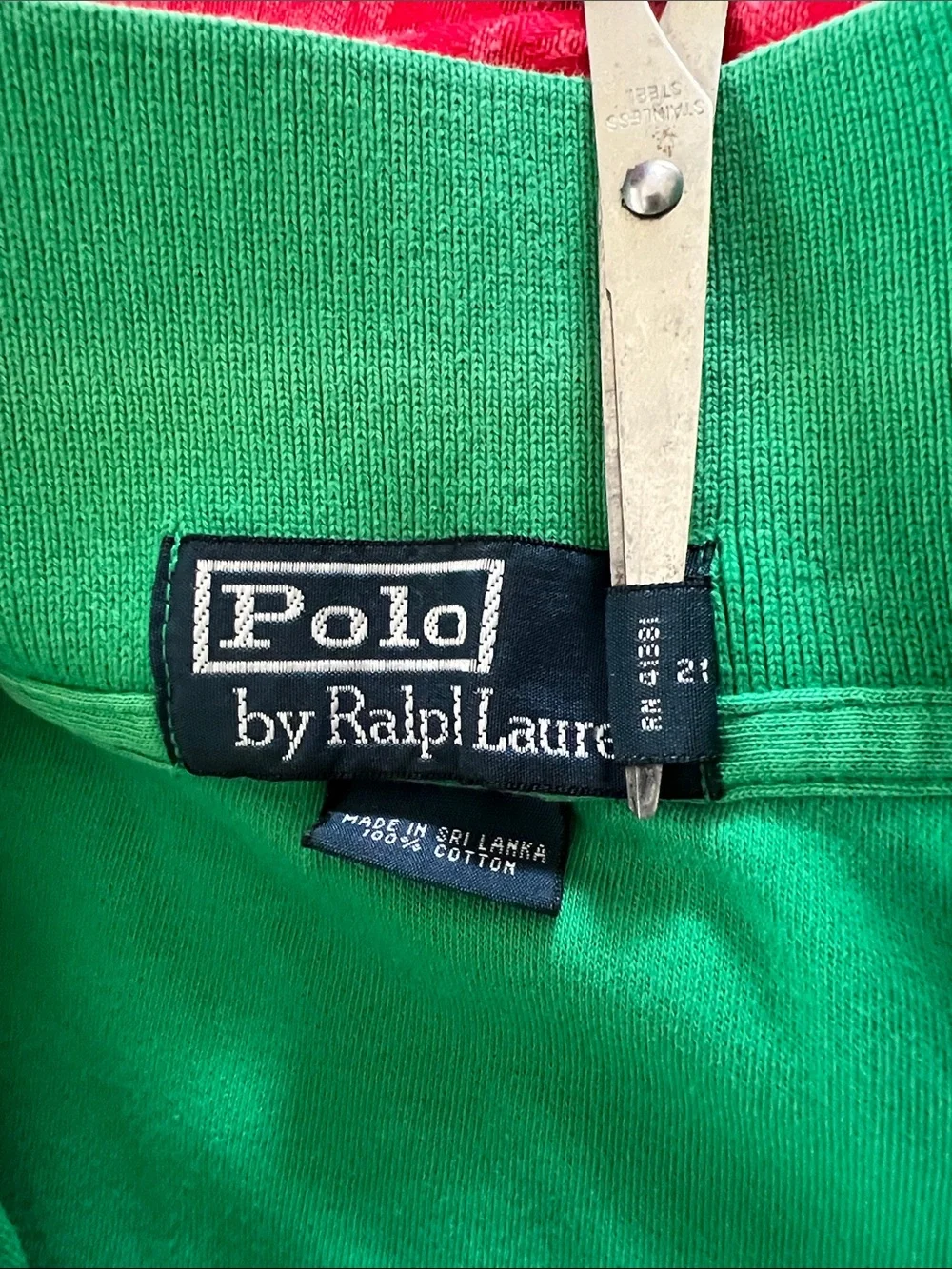 Polo Ralph Lauren Green Polo Shirt Men's Small Purple Pony Classic Fit Cotton